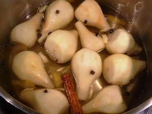 In the pan